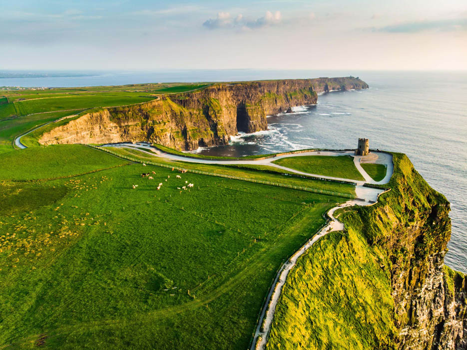 World famous Cliffs of Moher, Ireland